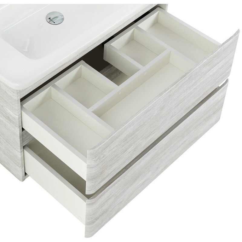 Тумба под раковину BelBagno Albano-Cer 80, подвесная, цвет Rovere Vintage Bianco, Albano-Cer-800-2C-SO-RVB