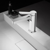 Смеситель BelBagno Albano-LVM-CRM-W0 для раковины, без донного клапана, хром
