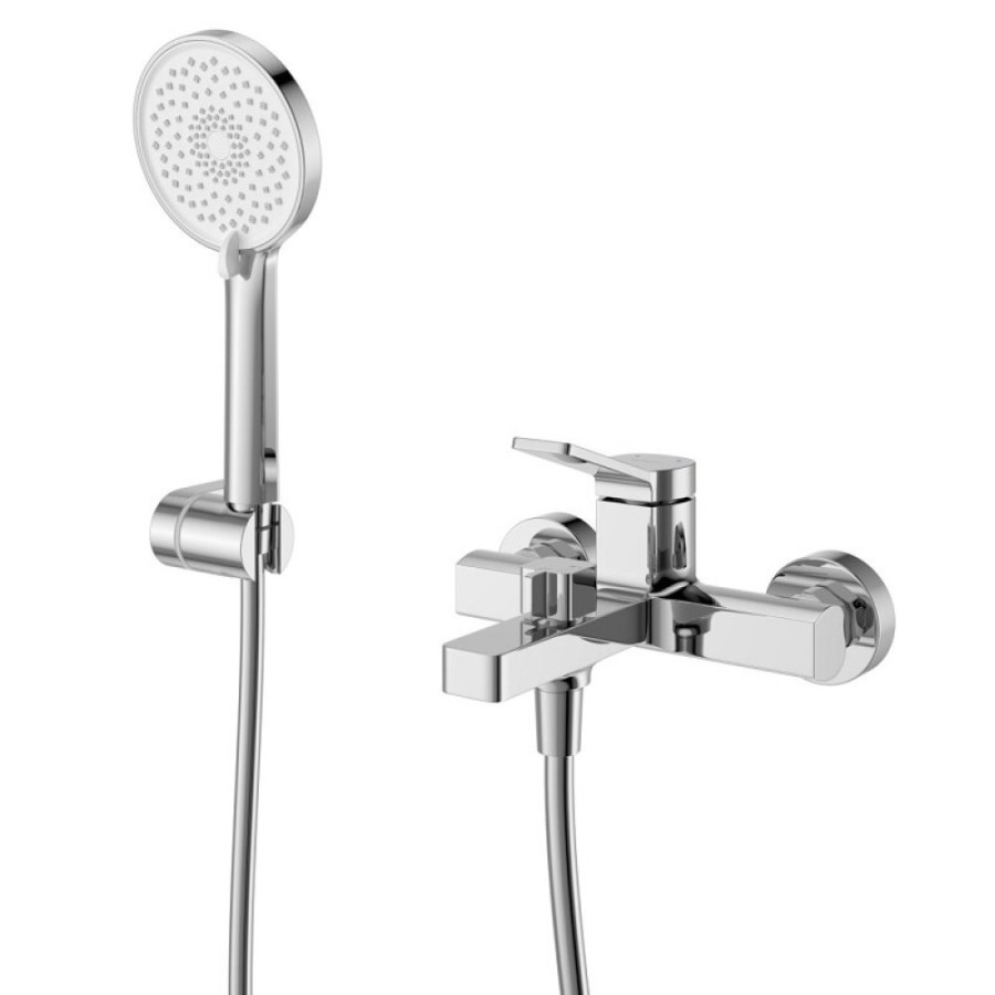 Смеситель BelBagno Albano-VASM-CRM для ванны, с душевым гарнитуром, хром