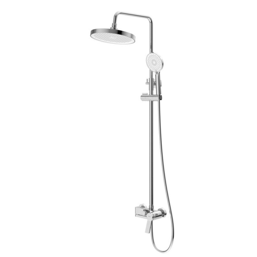 Душевая система BelBagno Albano-VSCM-CRM, излив, верхний душ, лейка, хром