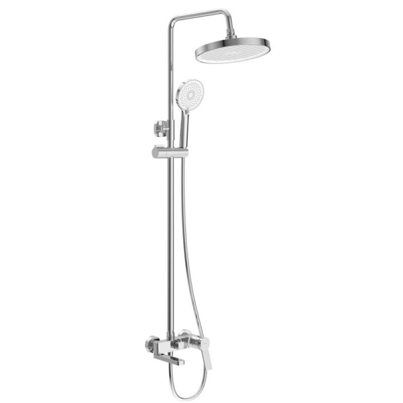 Душевая система BelBagno Albano-VSCM-CRM, излив, верхний душ, лейка, хром