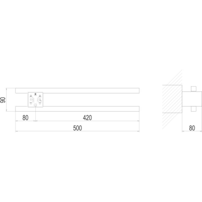 Полотенцесушитель электрический Terminus Smart Dry 4670078538758 хром