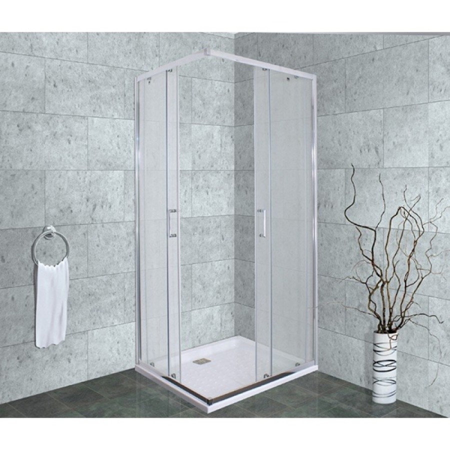 Душевой уголок Timo Altti-611 F Foggy Glass, стекло матовое дымчатое, 100 х 100 х 190 см