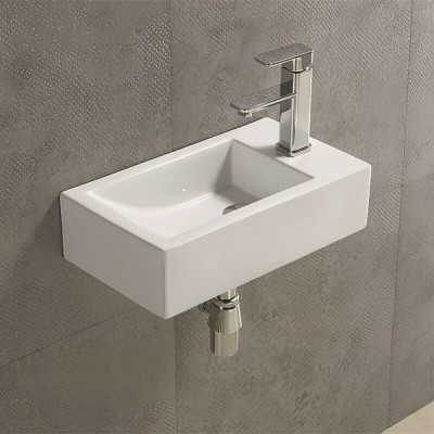 Раковина Art&Max, AM-4849-L, 45 см, фаянс, цвет белый