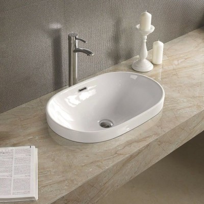 Раковина Art&Max, AM-5006-C, 61 см, фаянс, цвет белый
