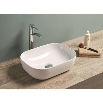 Раковина Art&Max, AM-78105, 46 см, фаянс, цвет белый