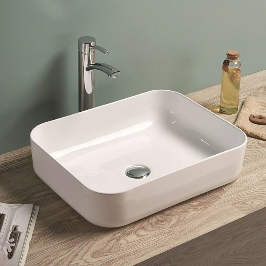 Раковина Art&Max, AM-78109, 50 см, фаянс, цвет белый
