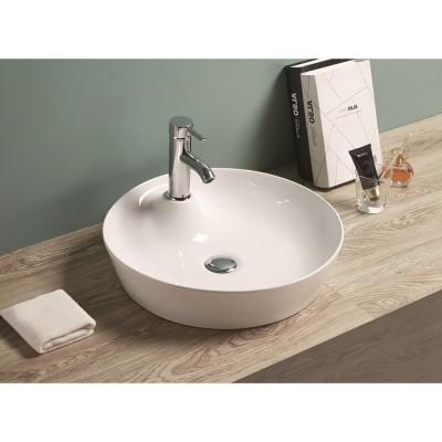 Раковина Art&Max, AM-78111, 44 см, фаянс, цвет белый
