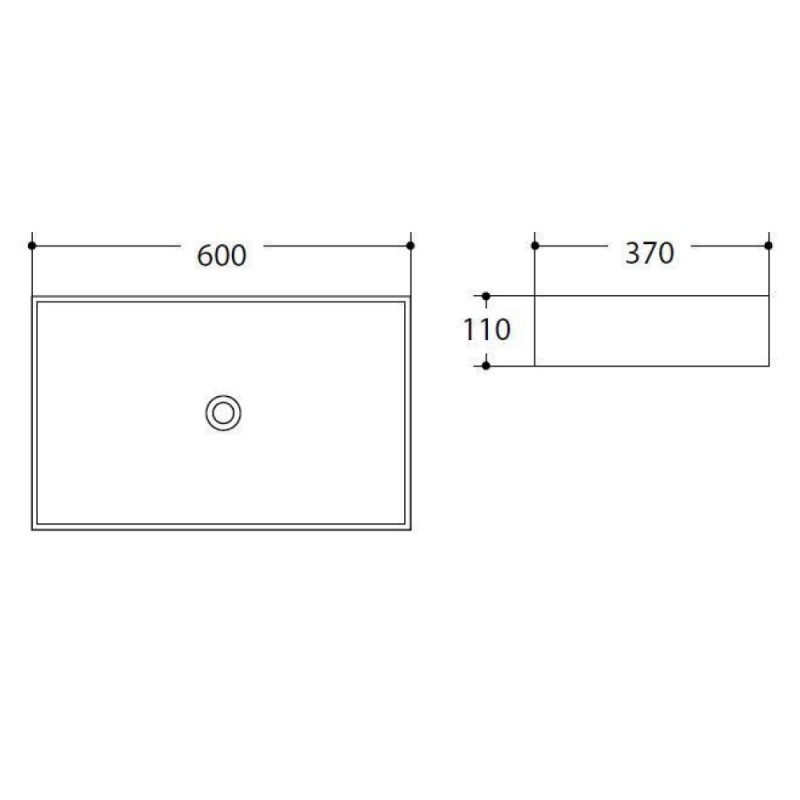 Раковина Art&Max, AM-78570B-60, 60 см, фаянс, цвет белый