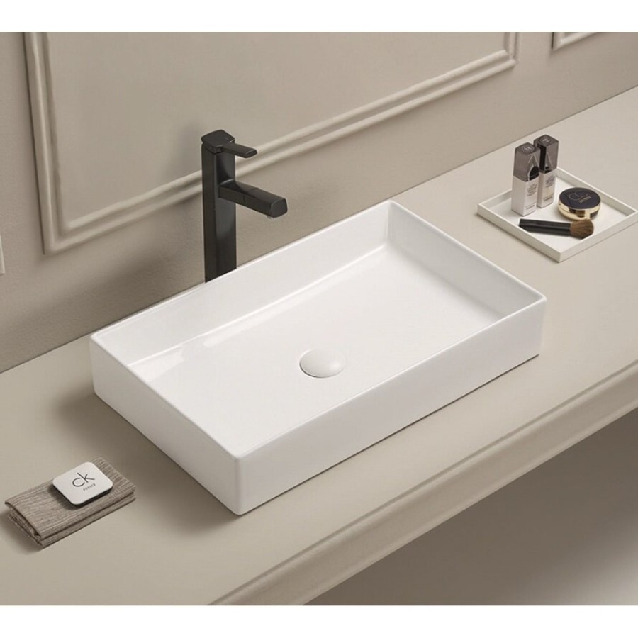Раковина Art&Max, AM-78570B-60, 60 см, фаянс, цвет белый