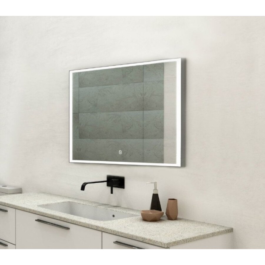 Зеркало Art&Max Arezzo AM-Are-1200-800-DS-FC 120 x 80 см с подсветкой, диммер, хром матовый