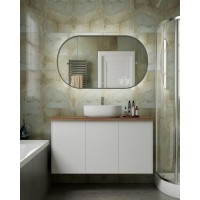 Зеркало Art&Max Bari 70 x 120 см с подсветкой, серый, AM-Bar-700-1200-DS-F