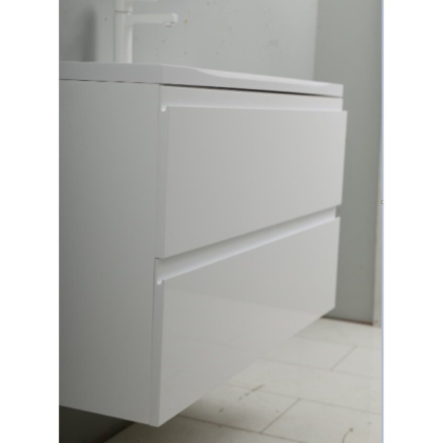 Тумба под раковину Art&Max AM-Bianchi-1000-2C-SO-BM, 100 x 45 x 55 см подвесная, белый матовый