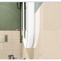 Зеркало Art&Max Bianchi 40 см с подсветкой, AM-Bianchi-400-700-DS-F