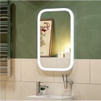 Зеркало Art&Max Bianchi 40 см с подсветкой, AM-Bianchi-400-700-DS-F