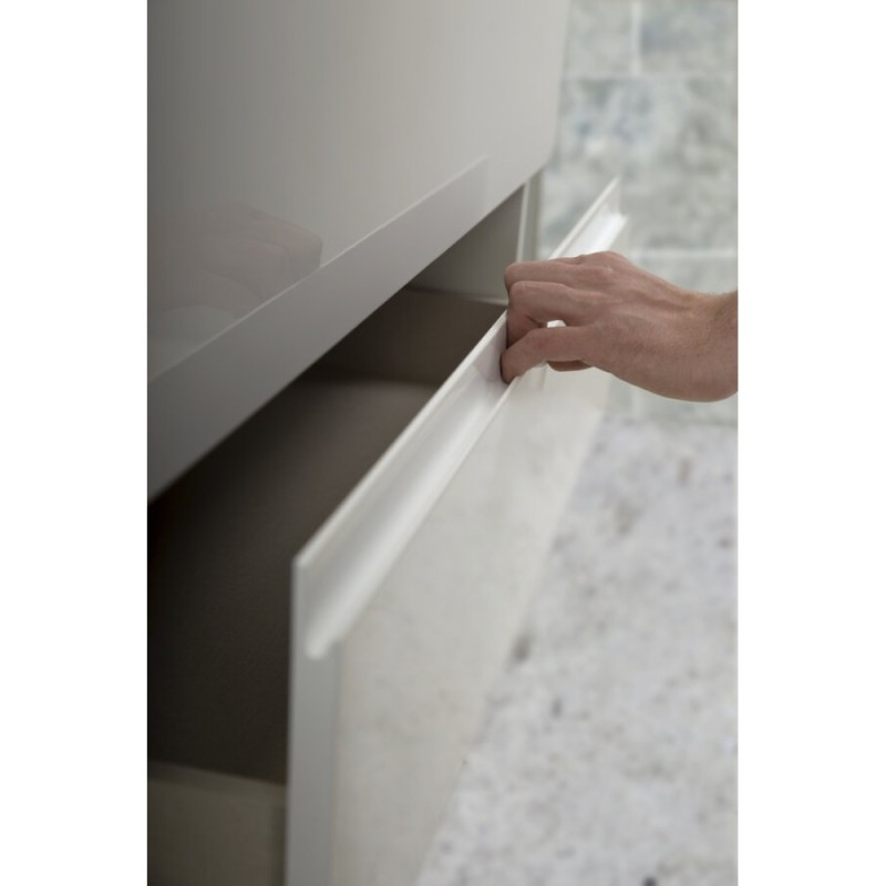 Тумба под раковину Art&Max AM-Bianchi-900-2C-SO-BL, 90 x 45 x 55 см подвесная, белый глянцевый