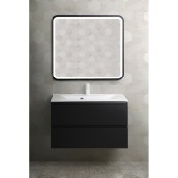 Тумба под раковину Art&Max AM-Bianchi-900-2C-SO-GM, 90 x 45 x 55 см подвесная, серый матовый