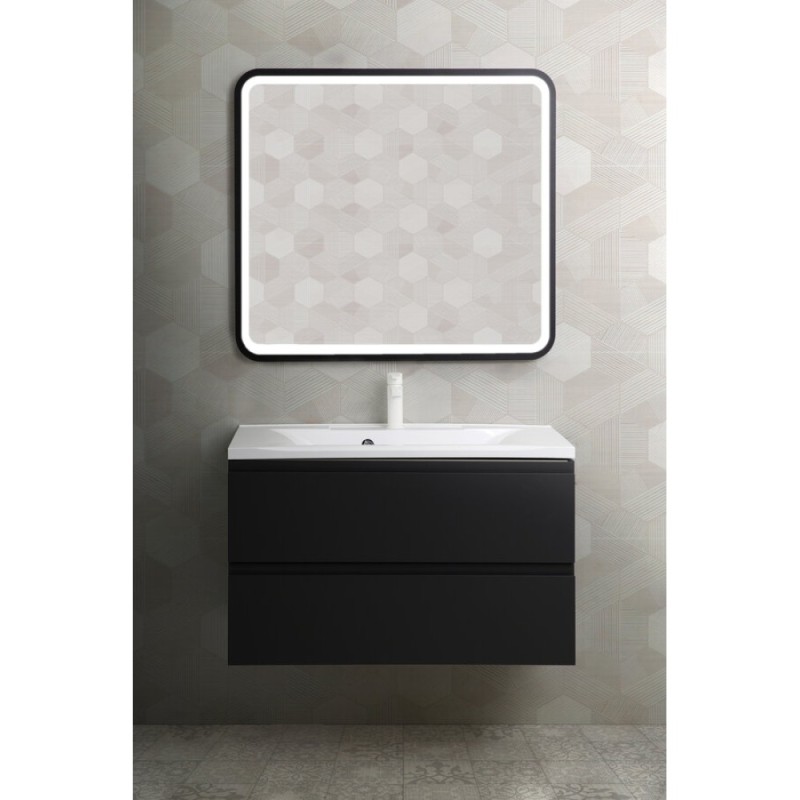 Тумба под раковину Art&Max AM-Bianchi-900-2C-SO-GM, 90 x 45 x 55 см подвесная, серый матовый