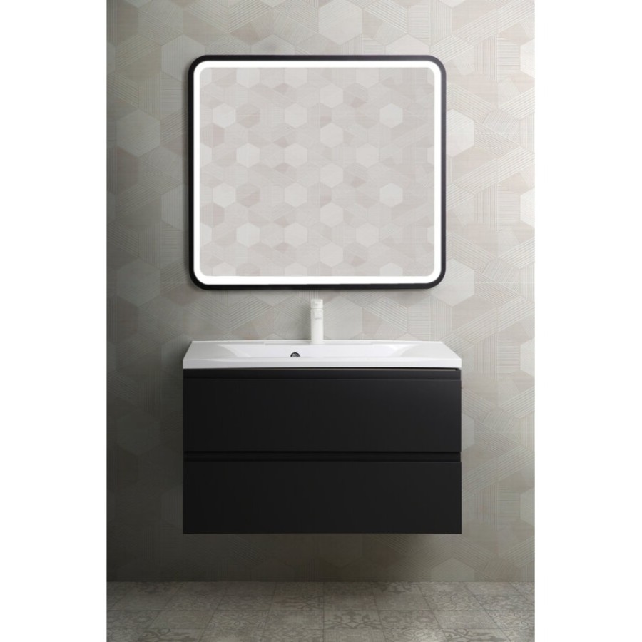 Тумба под раковину Art&Max AM-Bianchi-900-2C-SO-GM, 90 x 45 x 55 см подвесная, серый матовый