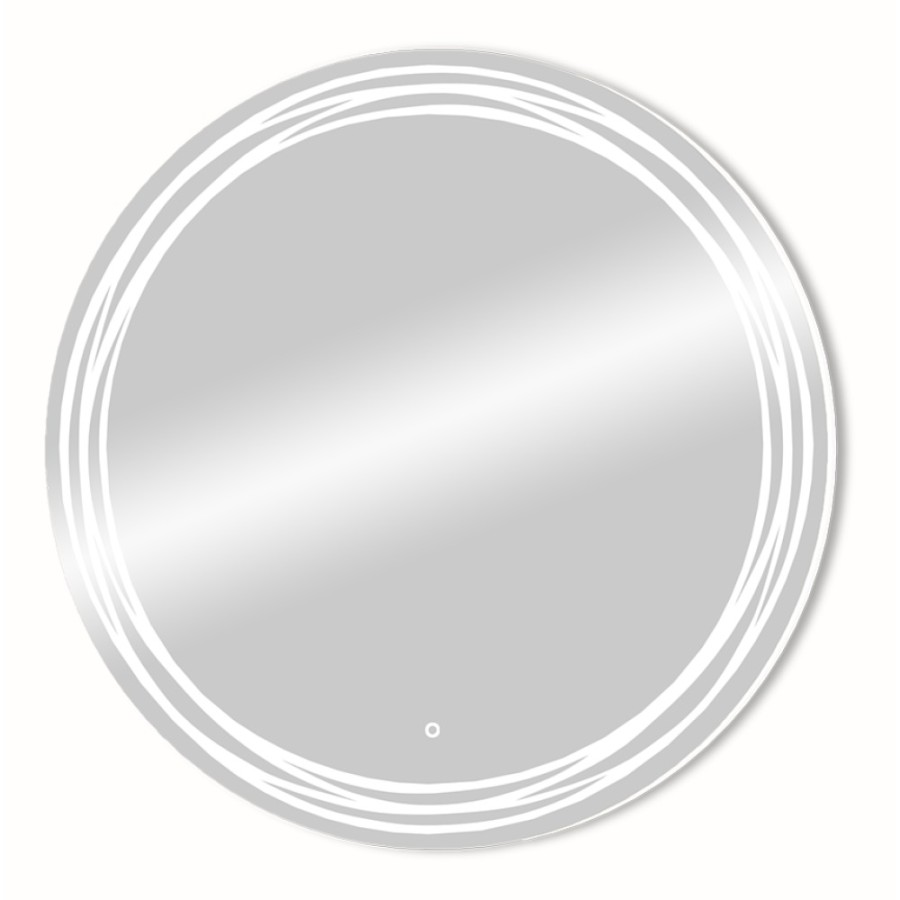 Зеркало Art&Max Bologna 77 см с подсветкой и функцией антизапотевания, AM-Bol-D770-DS-F-H