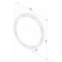 Зеркало Art&Max Bologna 77 см с подсветкой и функцией антизапотевания, AM-Bol-D770-DS-F-H