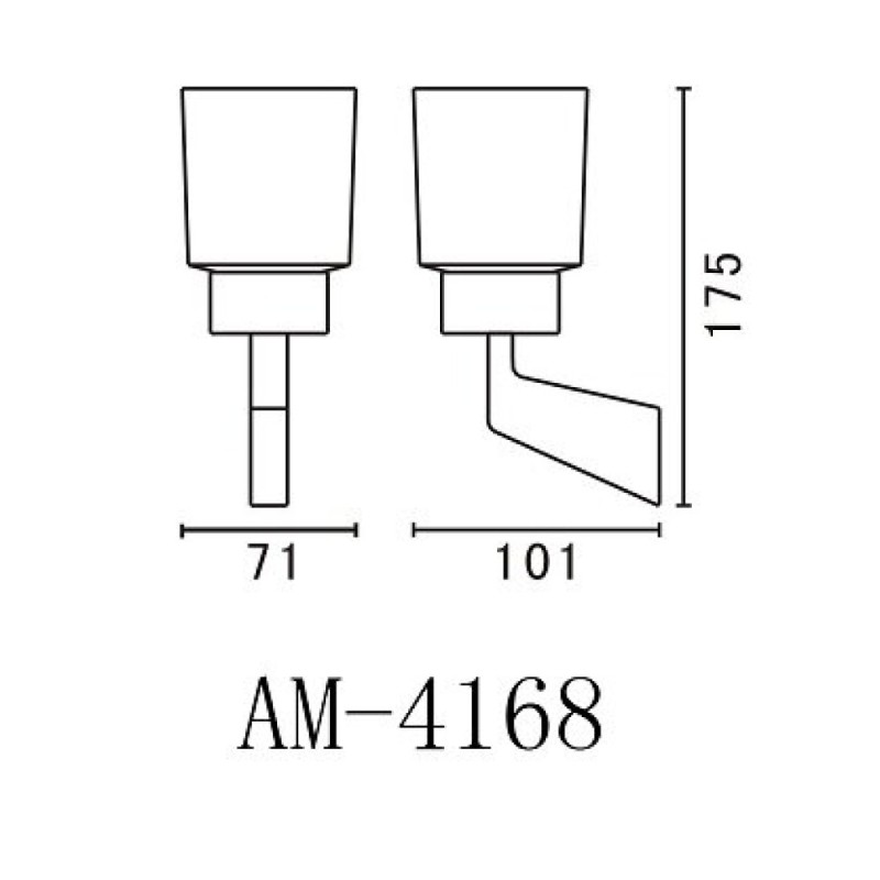Стакан Art&Max Techno, AM-E-4168