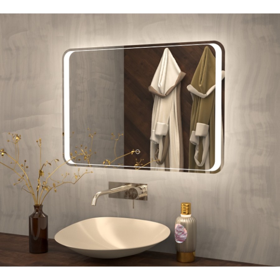 Зеркало Art&Max Elegant AM-Ele-1000-800-DS-F, 100 х 80 см, с подсветкой