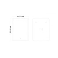 Зеркало Art&Max Elegant AM-Ele-600-800-DS-F, 60х80 см, с подсветкой
