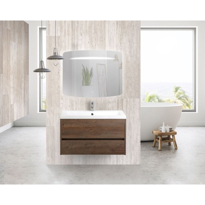 Зеркало Art&Max Gina AM-Gin-1000-700-DS-F-H 100 x 70 см с подсветкой, диммер, антизапотевание