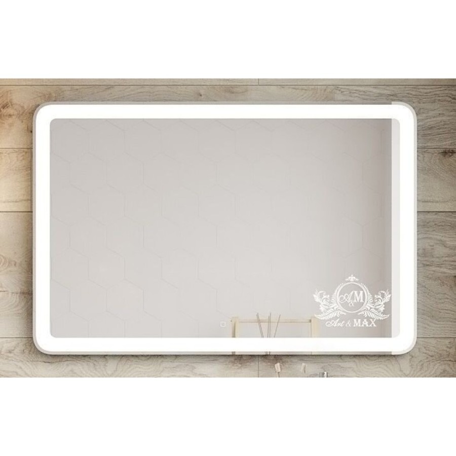 Зеркало Art&Max Latina AM-Lat-1000-800-DS-F 100 x 80 см с подсветкой, диммер