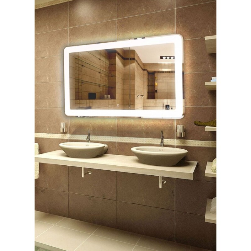 Зеркало Art&Max Latina AM-Lat-1200-800-DS-F 120 x 80 см с подсветкой, диммер