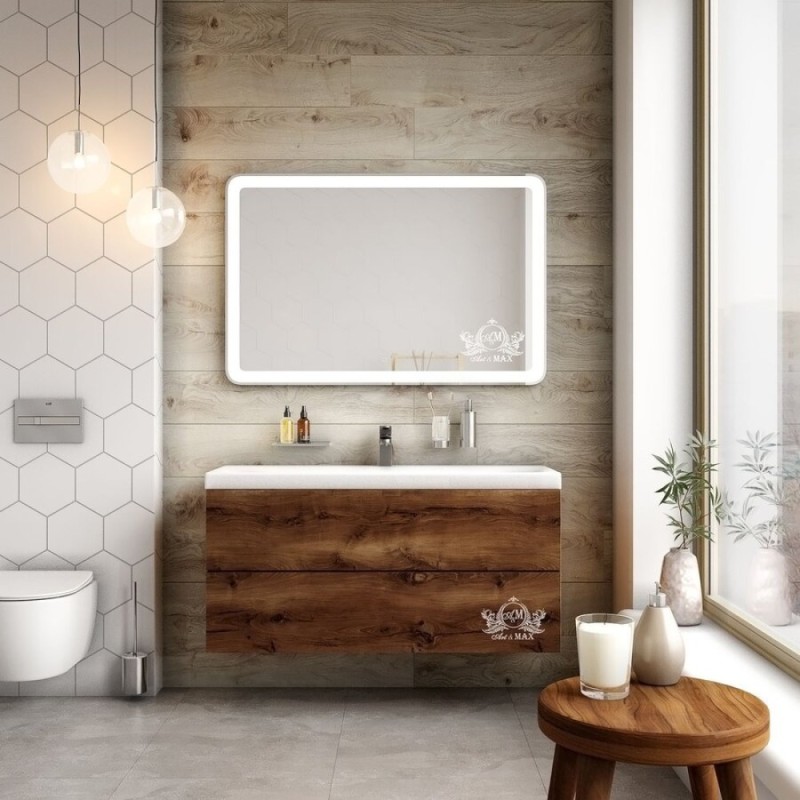 Зеркало Art&Max Latina AM-Lat-1200-800-DS-F 120 x 80 см с подсветкой, диммер