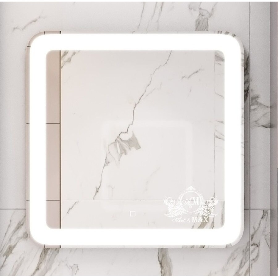 Зеркало Art&Max Latina AM-Lat-600-600-DS-F 60 x 60 см с подсветкой, диммер