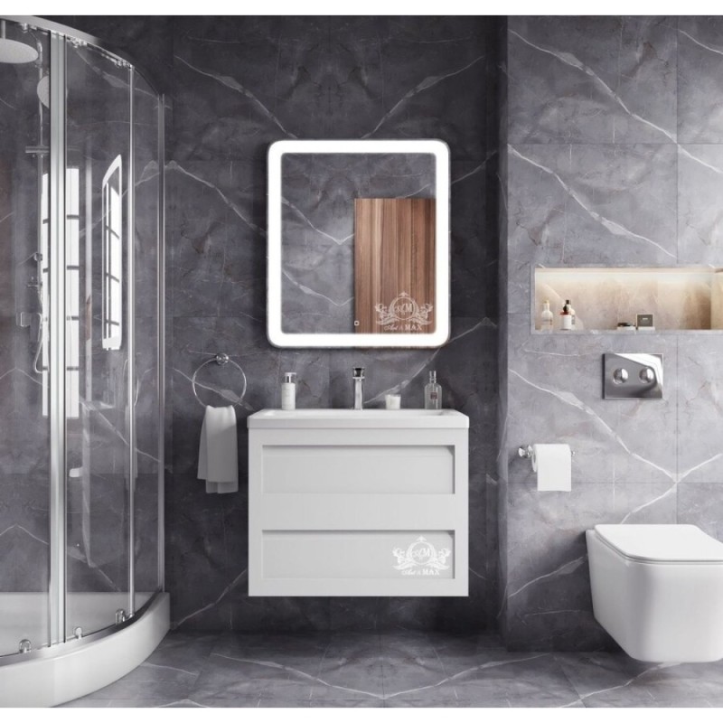 Зеркало Art&Max Latina AM-Lat-750-800-DS-F 75 x 80 см с подсветкой, диммер