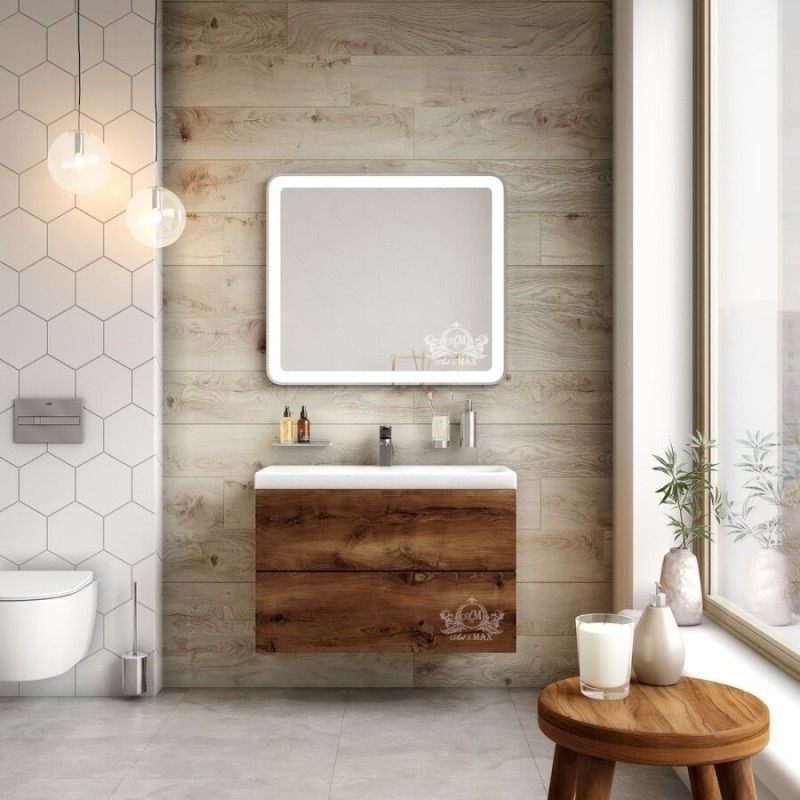 Зеркало Art&Max Latina AM-Lat-900-800-DS-F 90 x 80 см с подсветкой, диммер