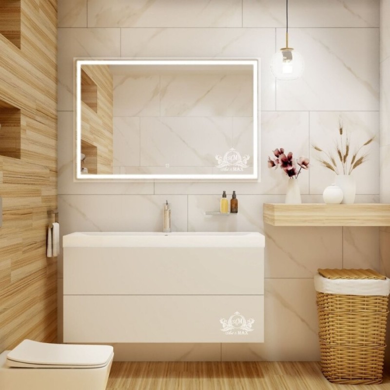 Зеркало Art&Max Monza AM-Mon-1200-800-DS-F 120 x 80 см с подсветкой, диммер