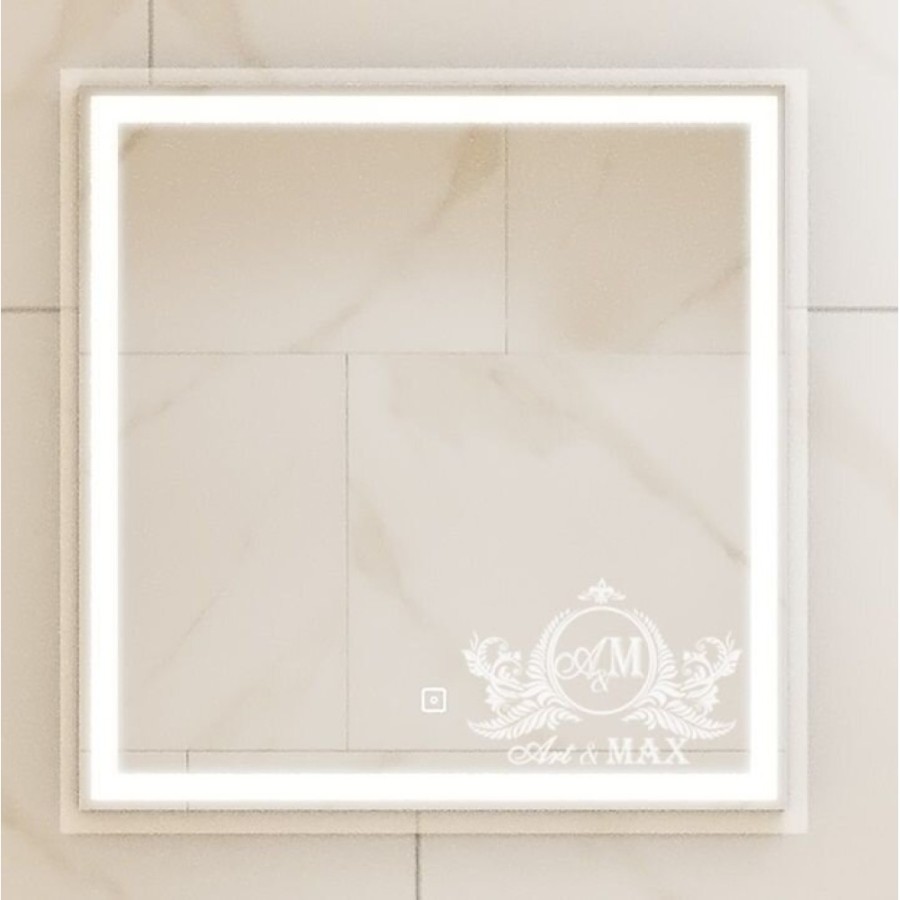 Зеркало Art&Max Monza AM-Mon-600-600-DS-F 60 x 60 см с подсветкой, диммер
