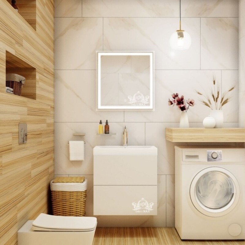 Зеркало Art&Max Monza AM-Mon-600-600-DS-F 60 x 60 см с подсветкой, диммер
