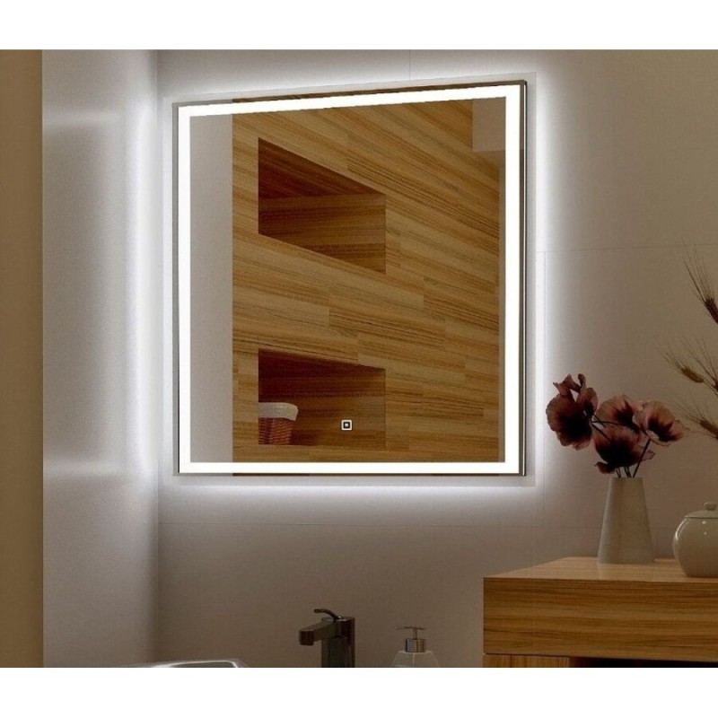 Зеркало Art&Max Monza AM-Mon-600-600-DS-F 60 x 60 см с подсветкой, диммер