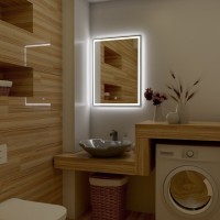 Зеркало Art&Max Monza AM-Mon-900-800-DS-F 90 x 80 см с подсветкой, диммер