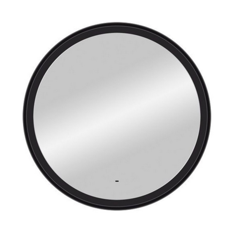 Зеркало Art&Max Napoli AM-Nap-1000-DS-F, 100 см, LED-подсветка, датчик движения, бесконтактный сенсор, цвет черный матовый