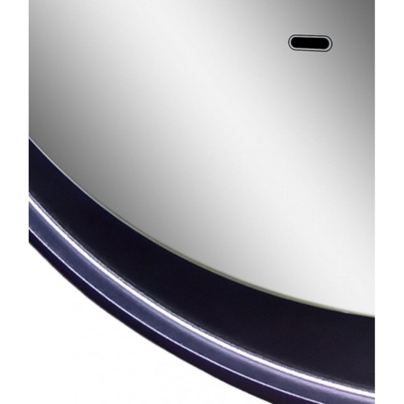 Зеркало Art&Max Napoli AM-Nap-1000-DS-F, 100 см, LED-подсветка, датчик движения, бесконтактный сенсор, цвет черный матовый