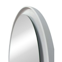 Зеркало Art&Max Napoli AM-Nap-600-DS-F-White, 60 см, LED-подсветка, датчик движения, бесконтактный сенсор, цвет белый матовый