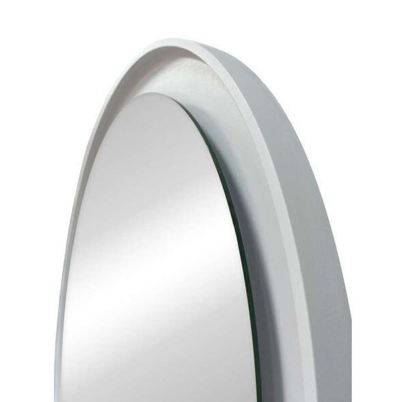 Зеркало Art&Max Napoli AM-Nap-600-DS-F-White, 60 см, LED-подсветка, датчик движения, бесконтактный сенсор, цвет белый матовый