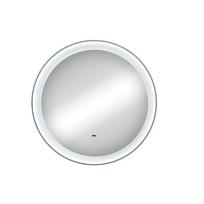 Зеркало Art&Max Napoli AM-Nap-600-DS-F-White, 60 см, LED-подсветка, датчик движения, бесконтактный сенсор, цвет белый матовый