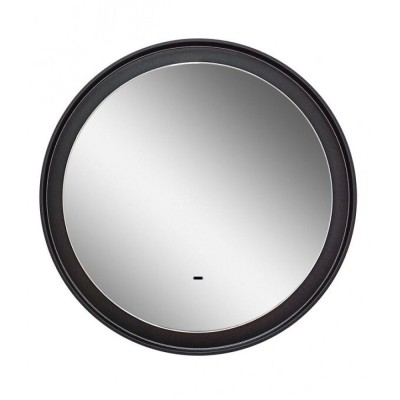Зеркало Art&Max Napoli AM-Nap-800-DS-F, 80 см, LED-подсветка, датчик движения, бесконтактный сенсор, цвет черный матовый