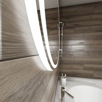 Зеркало Art&Max Pescara AM-Pes-900-700-DS-F 90 x 70 см с подсветкой, овальное