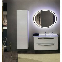 Зеркало Art&Max Pescara AM-Pes-900-700-DS-F 90 x 70 см с подсветкой, овальное