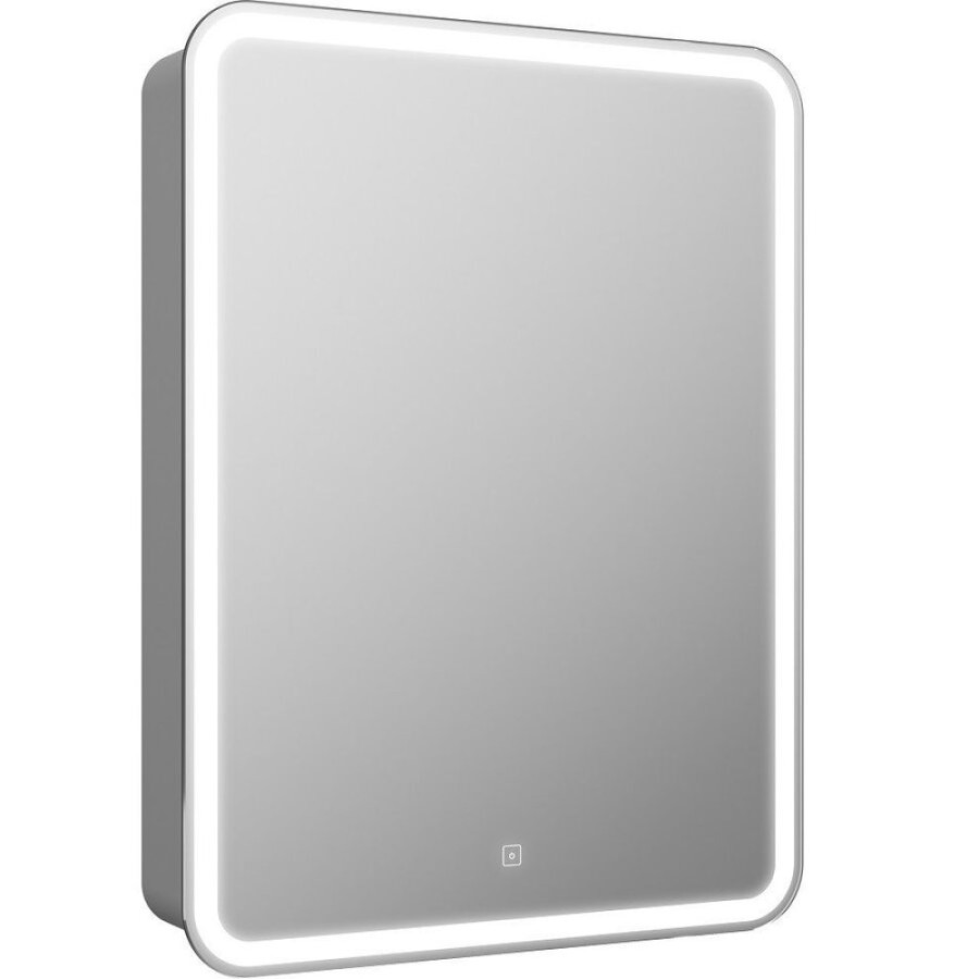 Зеркальный шкаф Art&Max Platino 55 см с подсветкой, AM-Pla-550-800-1D-R-DS-F