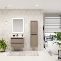 Пенал Art&Max Platino AM-Platino-1500-2A-SO-CM, 40 см, подвесной, цвет капучино матовый